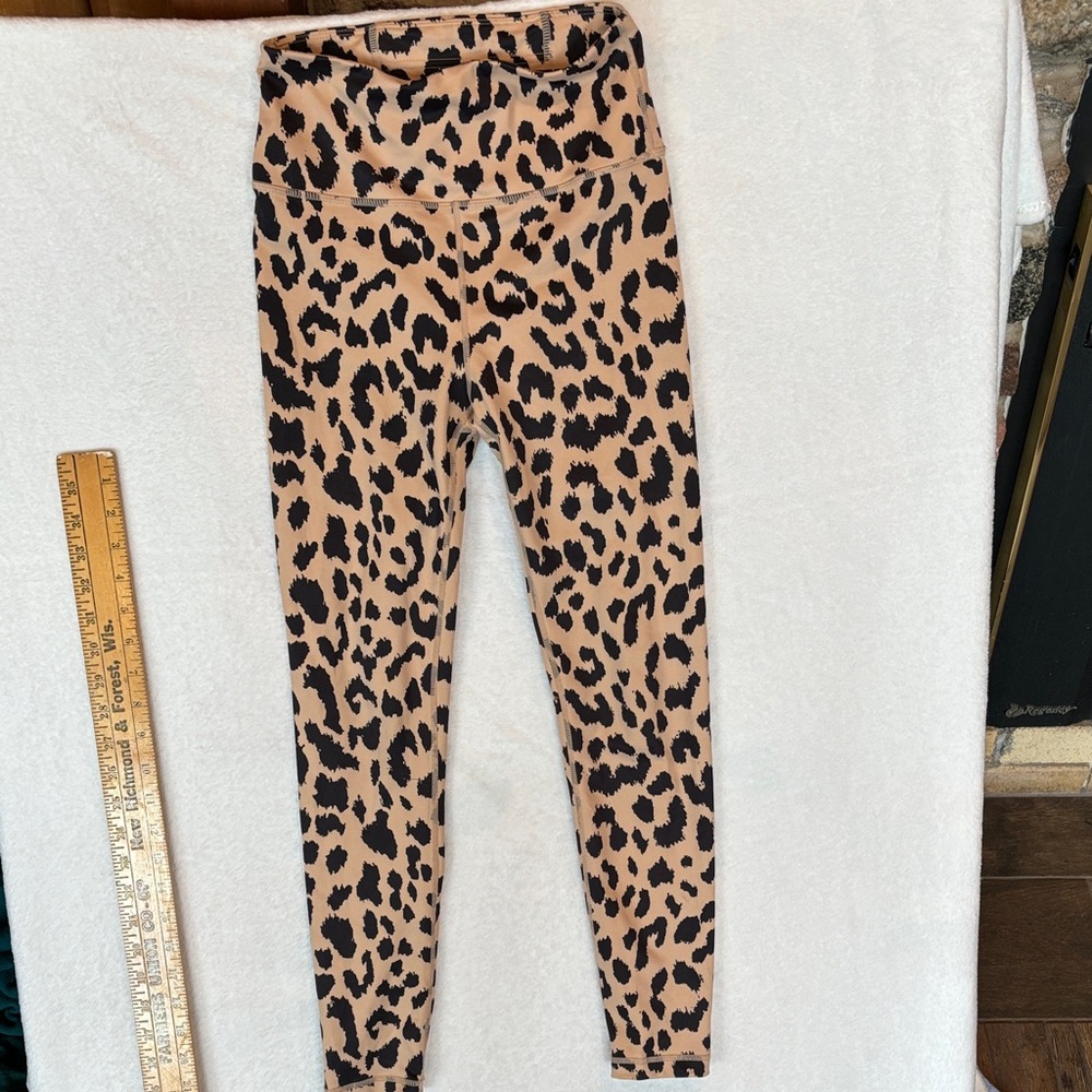 Allfenix high waist cheetah print leggings size extra small